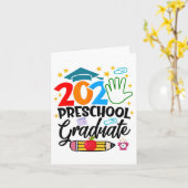 プリスクール卒業Pre-k Grad 2025 Preschool Gradu カード (黄色い花)