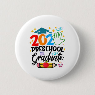 プリスクール卒業Pre-k Grad 2025 Preschool Gradu 缶バッジ