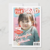 プリスクール大学院おもしろい写真雑誌カバー 案内状 (正面)