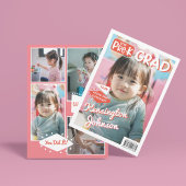 プリスクール大学院おもしろい写真雑誌カバー 案内状