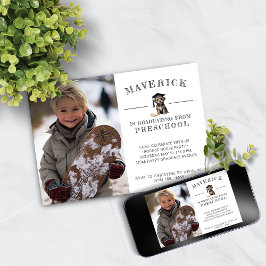 プリスクール招待状かわいいスクラッフィー子犬 招待状