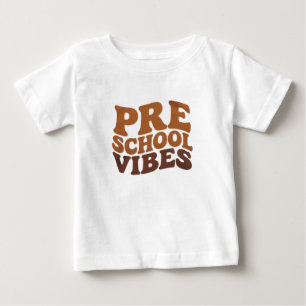 プリスクール最初の日 バックトゥスクール グルービー ベビーTシャツ