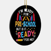 プリスクール1日目のプリスクール1日目の準備K前 セラミックオーナメント (右)