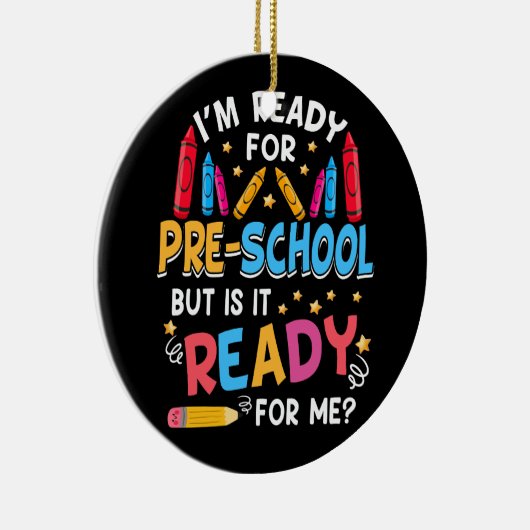 プリスクール1日目のプリスクール1日目の準備K前 セラミックオーナメント (右)