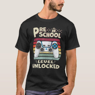 プリスクール・レベルのアンロックされたビデオゲーム新学期 Tシャツ