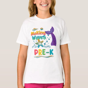 プリスクール 人魚のバックトゥスクールTシャツ Tシャツ