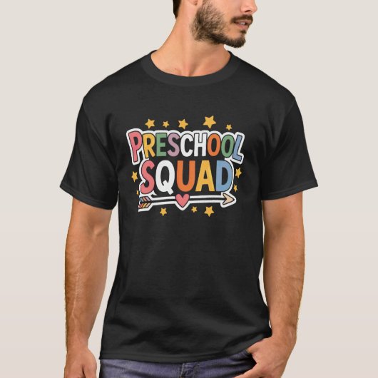 プリスクール+先生+スクール+バック Tシャツ (正面)