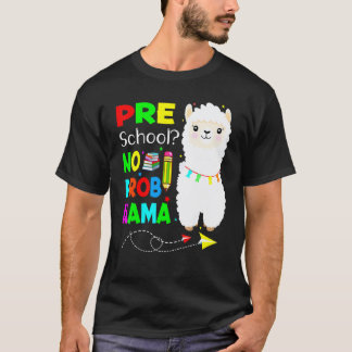 プリスクール+問題なし+ラマ+先生+生徒+学校に戻る Tシャツ