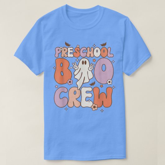 プリスクールbooクルーかわいい幽霊ハロウィーン先生セント tシャツ (デザイン正面)