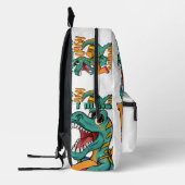 プリスクールTレックスを潰す準備ができている プリントバックパック (左)