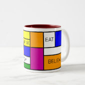 プリズマティック組成物1新生物主義デスティル11 ツートーンマグカップ (正面右)