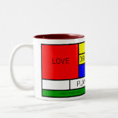 プリズマティック組成物1新生物主義デスティル11 ツートーンマグカップ (左)