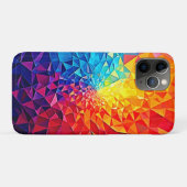 プリズマティック・カオス デジタルグリッドデザイン Case-Mate iPhoneケース (裏面(横))