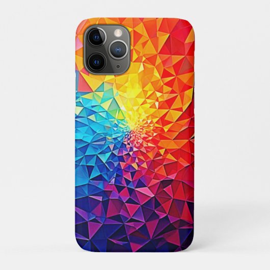 プリズマティック・カオス デジタルグリッドデザイン Case-Mate iPhoneケース (裏)