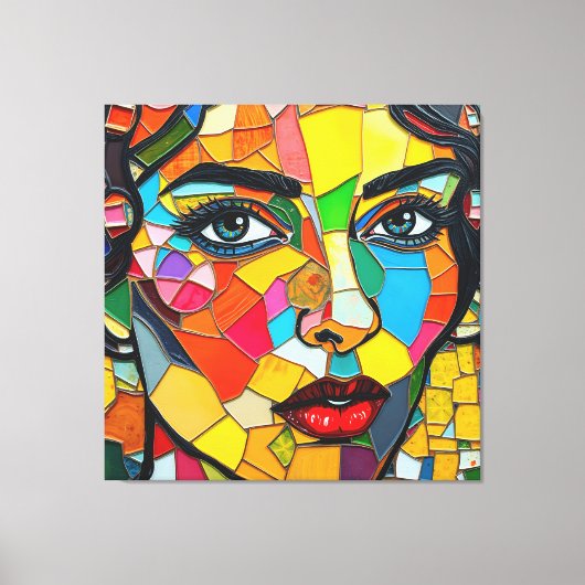 「プリズマラ」 – 彼女の炎の断片 キャンバスプリント (正面)