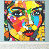 「プリズマラ」 – 彼女の炎の断片 キャンバスプリント (インサイチュ (ウッドフロア))