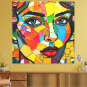 「プリズマラ」 – 彼女の炎の断片 キャンバスプリント (インサイチュ (リビング))