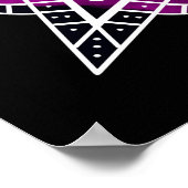 プリズムかわいらしファンタジーアート瞑想 ポスター (角)