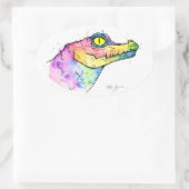 プリズムゲーター 楕円形シール (バッグ)