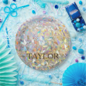 プリズムステンドグラス効果 - レインボープリズム ペーパープレート (パーティー)