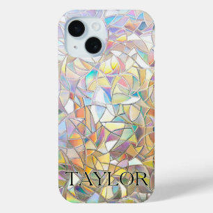プリズムステンドグラス効果 - レインボープリズム iPhone 15ケース