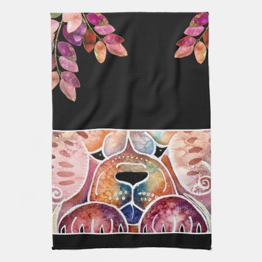 プリズムチャウ犬 キッチンタオル (縦)