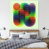 プリズムパスグリーン キャンバスプリント (インサイチュ (寝室))