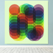 プリズムパスグリーン キャンバスプリント (インサイチュ (ウッドフロア))