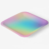 プリズムパステルレインボーグラデーション紙プレート ペーパープレート (傾斜あり)