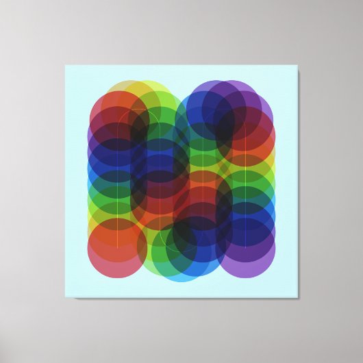 プリズムパスブルー キャンバスプリント (正面)