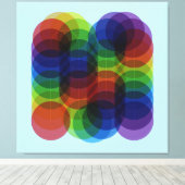 プリズムパスブルー キャンバスプリント (インサイチュ (ウッドフロア))