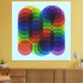 プリズムパスブルー キャンバスプリント (インサイチュ (リビング))