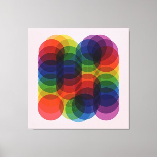 プリズムパス赤 キャンバスプリント (正面)