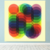 プリズムパス黄色 キャンバスプリント (インサイチュ (ウッドフロア))