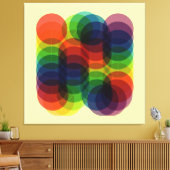 プリズムパス黄色 キャンバスプリント (インサイチュ (リビング))