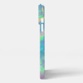 プリズムブルーオモダンパルGlam iPhoneケース iPhone 13 Pro Maxケース (左側面)