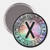 プリズム銀河系ルーン円[07.Gebo]マグネット マグネット (正面/裏面)