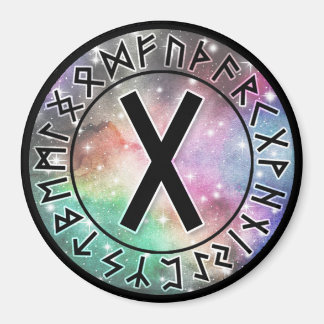 プリズム銀河系ルーン円[07.Gebo]マグネット マグネット