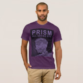 プリズム-すべての見る目-紫色 Tシャツ (正面フル)