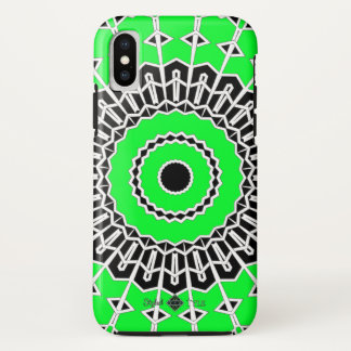プリズム マンダラ ( グリーン ) iPhone X ケース