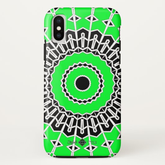 プリズム マンダラ ( グリーン ) Case-Mate iPhoneケース (裏面)