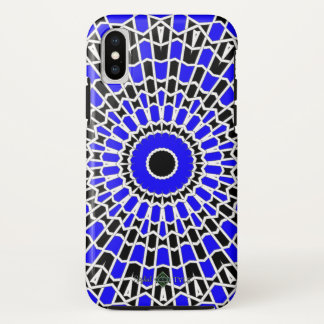 プリズム マンダラ ( 青 ) iPhone X ケース