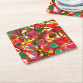 プリズムII スクエアペーパーコースター (アングル)