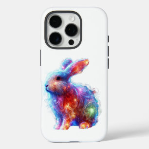 プリズ白熱［赤熱］光を放つムラビット – Ethereal Neon Light Animal iPhone 16 Proケース