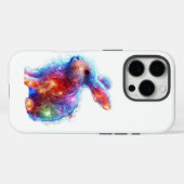 プリズ白熱［赤熱］光を放つムラビット – Ethereal Neon Light Animal Case-Mate iPhoneケース (裏面 (横))