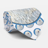 プリズ絵画-かわいいオリジナルのドッグアート ネクタイ (ロール)