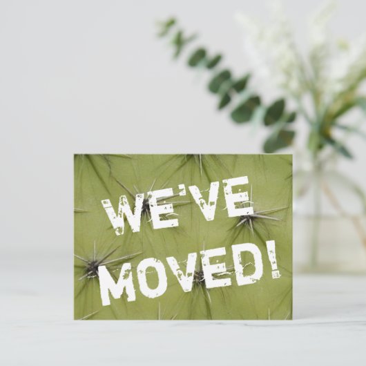 プリックリーのサボテンの移動はがき 案内ポストカード (スタンド正面)