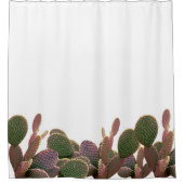プリックリーナセサボサザートトレンディー シャワーカーテン (正面)