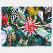 プリックリーブロミー フリースブランケット (正面(横))