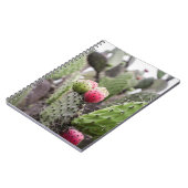 プリックリー·ナシ·サボテンのクローズアップ ノートブック (左側)